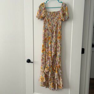 Beautiful Comfortable Long Flowy Floral Summer Dress